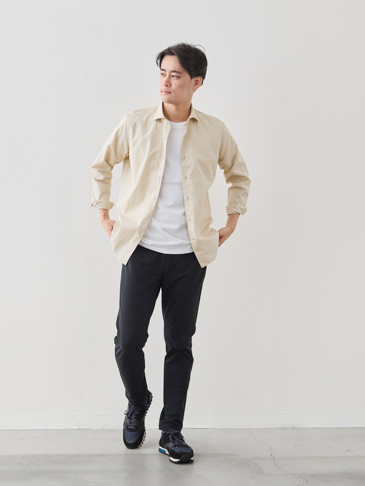 モデル 181cm 71kg ウエスト82cm サイズ L