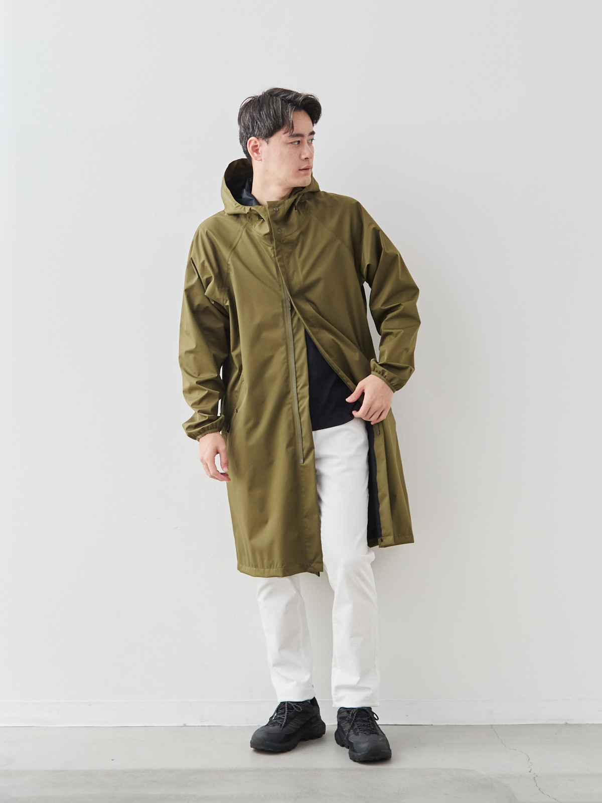 モデル 181cm 71kg ウエスト82cm サイズ L-LL