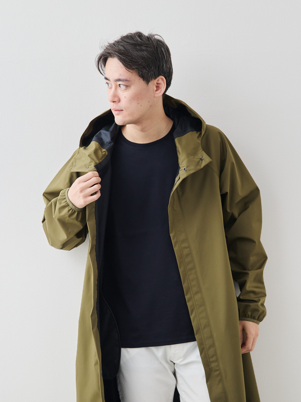 モデル 181cm 71kg ウエスト82cm サイズ L-LL