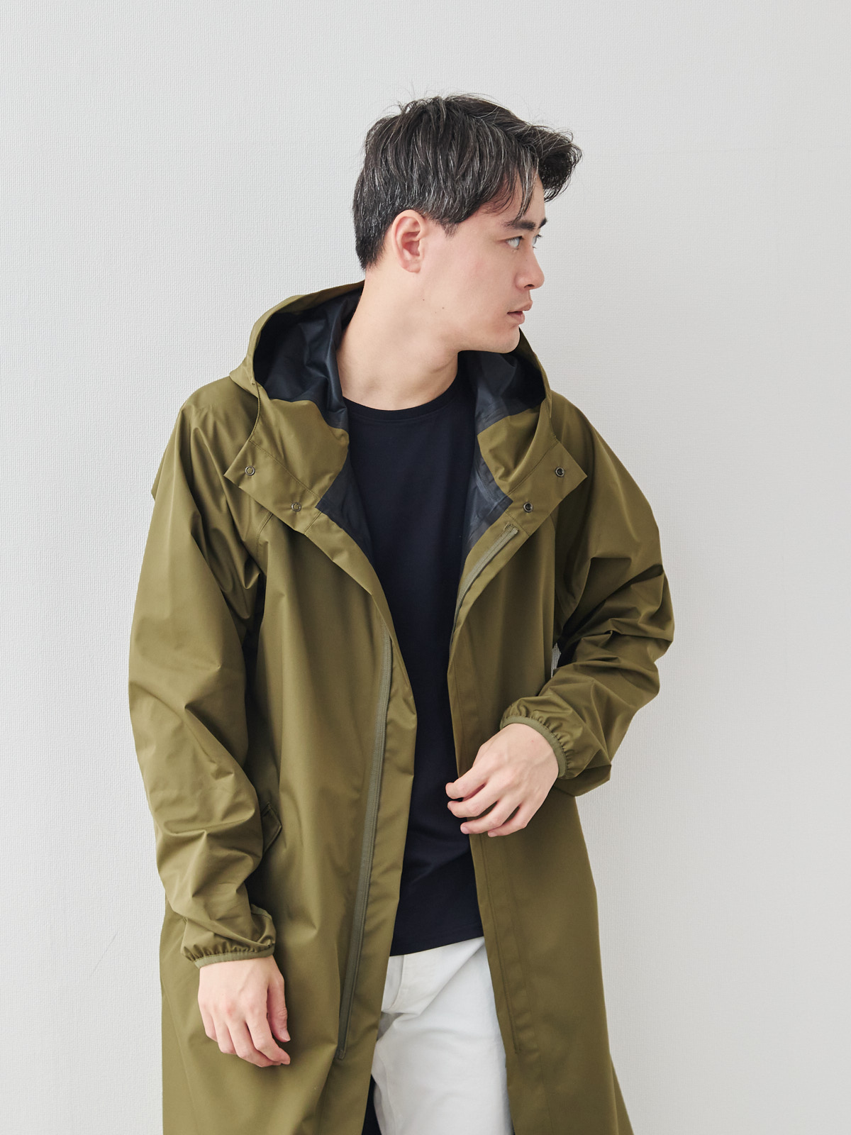 モデル 181cm 71kg ウエスト82cm サイズ L-LL