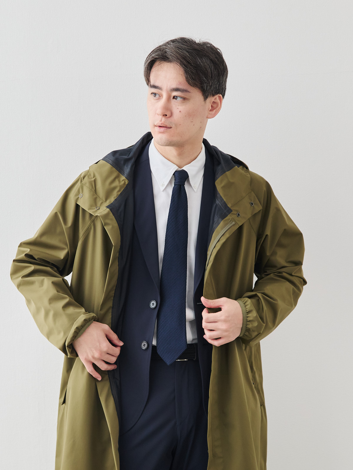 モデル 181cm 71kg ウエスト82cm サイズ L-LL