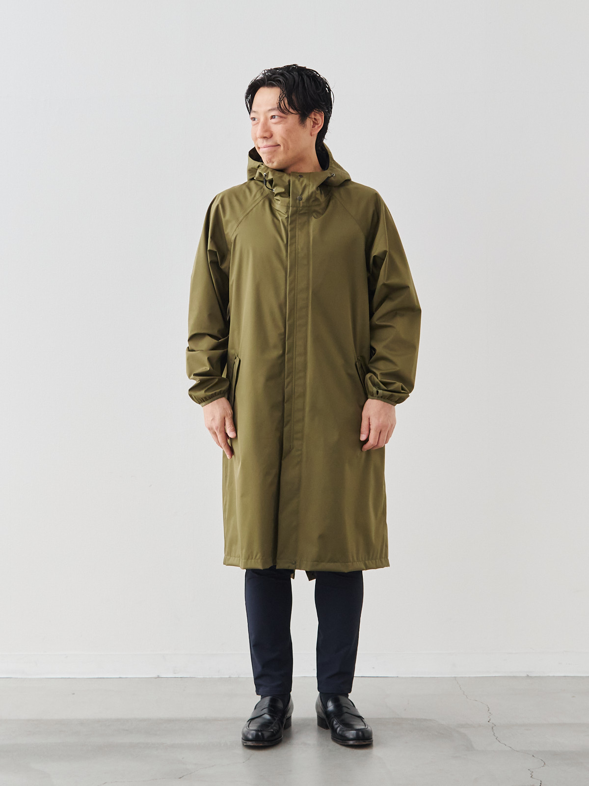 モデル 171cm 70kg ウエスト85cm サイズ L-LL