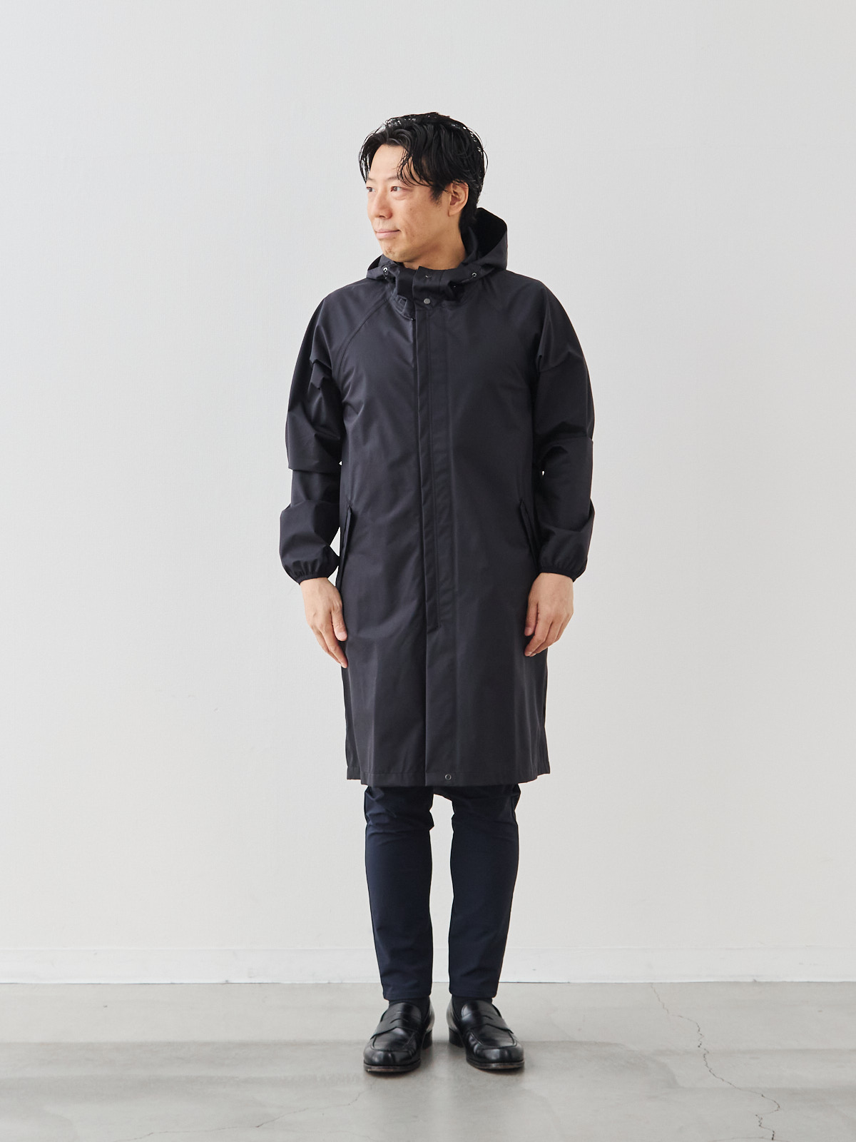 モデル 171cm 70kg ウエスト85cm サイズ M-L カラー:ブラック