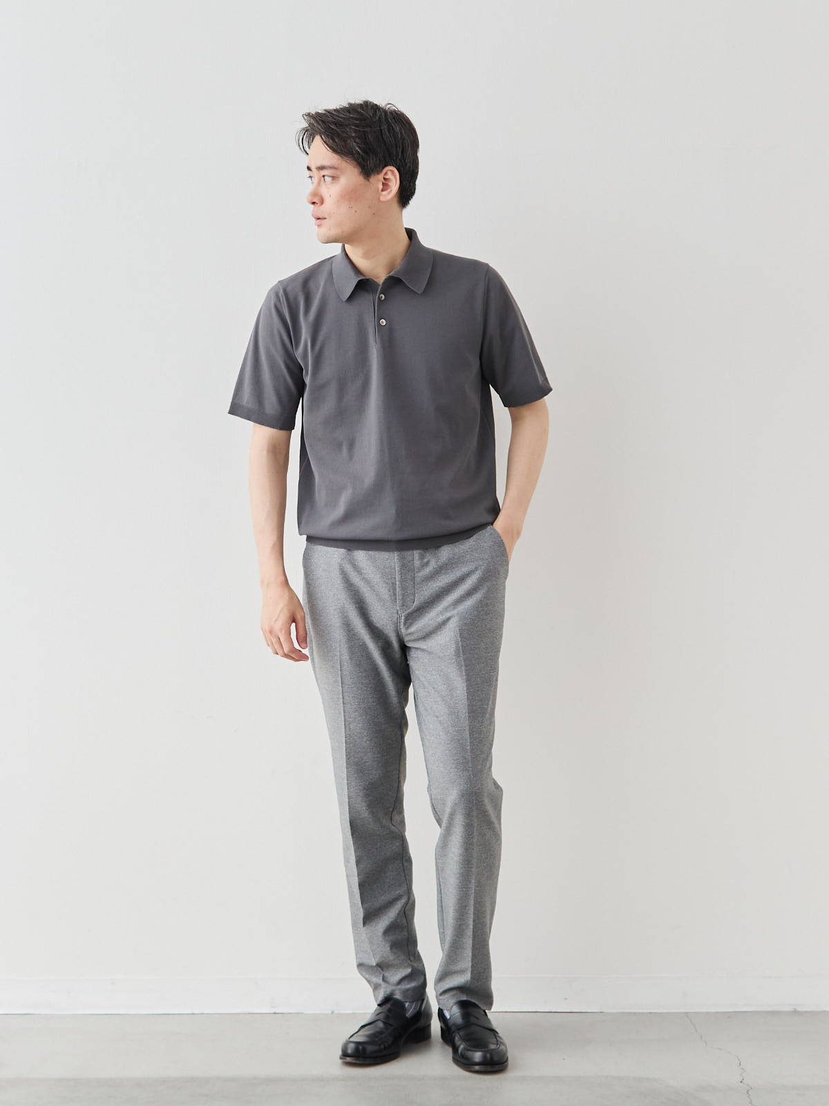 モデル 181cm 71kg ウエスト82cm サイズ L