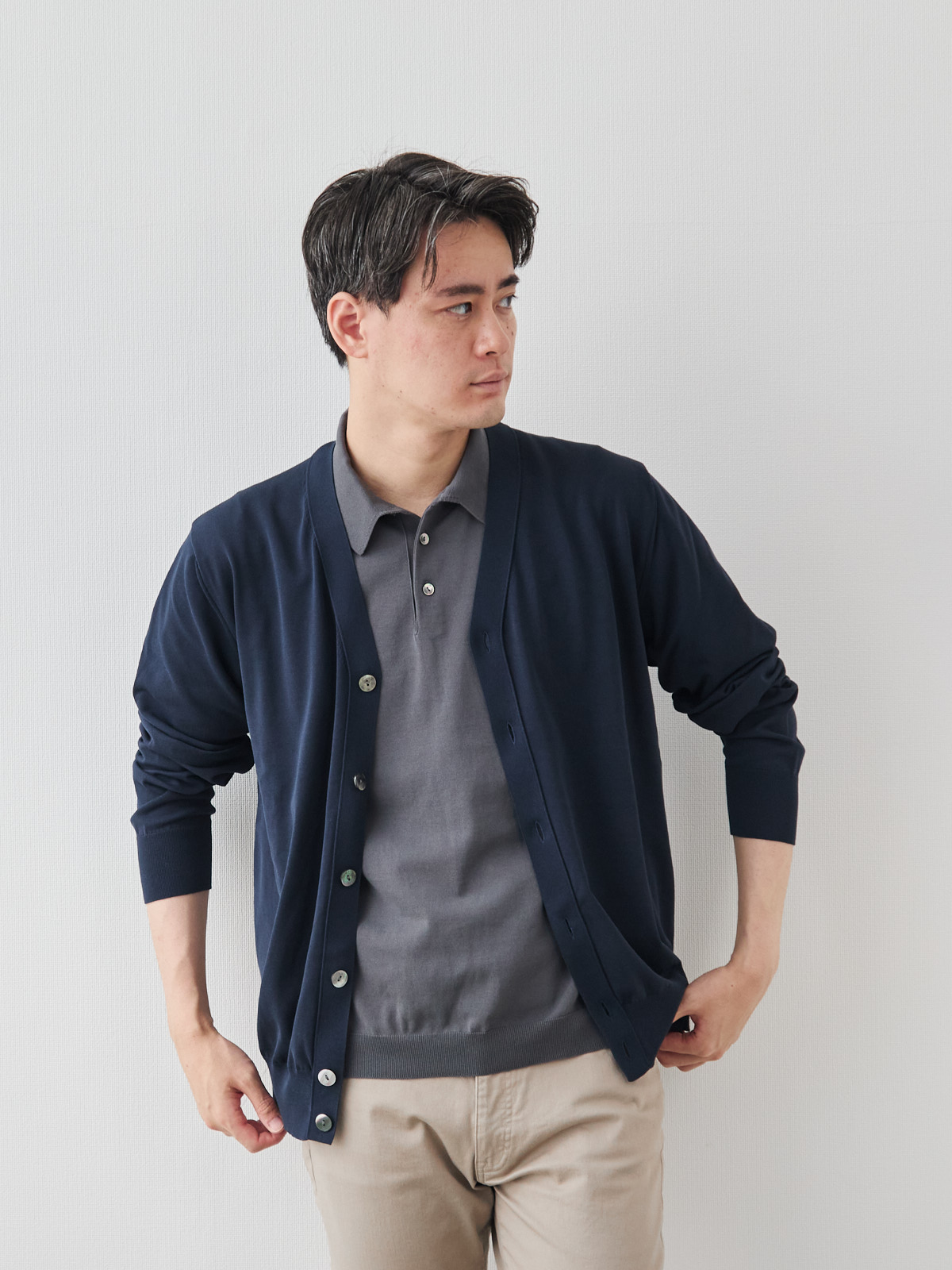 モデル 181cm 71kg ウエスト82cm サイズ L