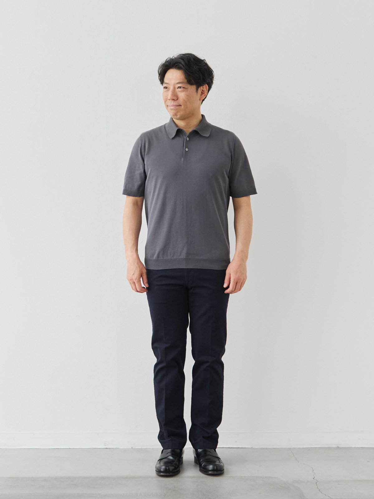 モデル 171cm 70kg ウエスト85cm サイズ L