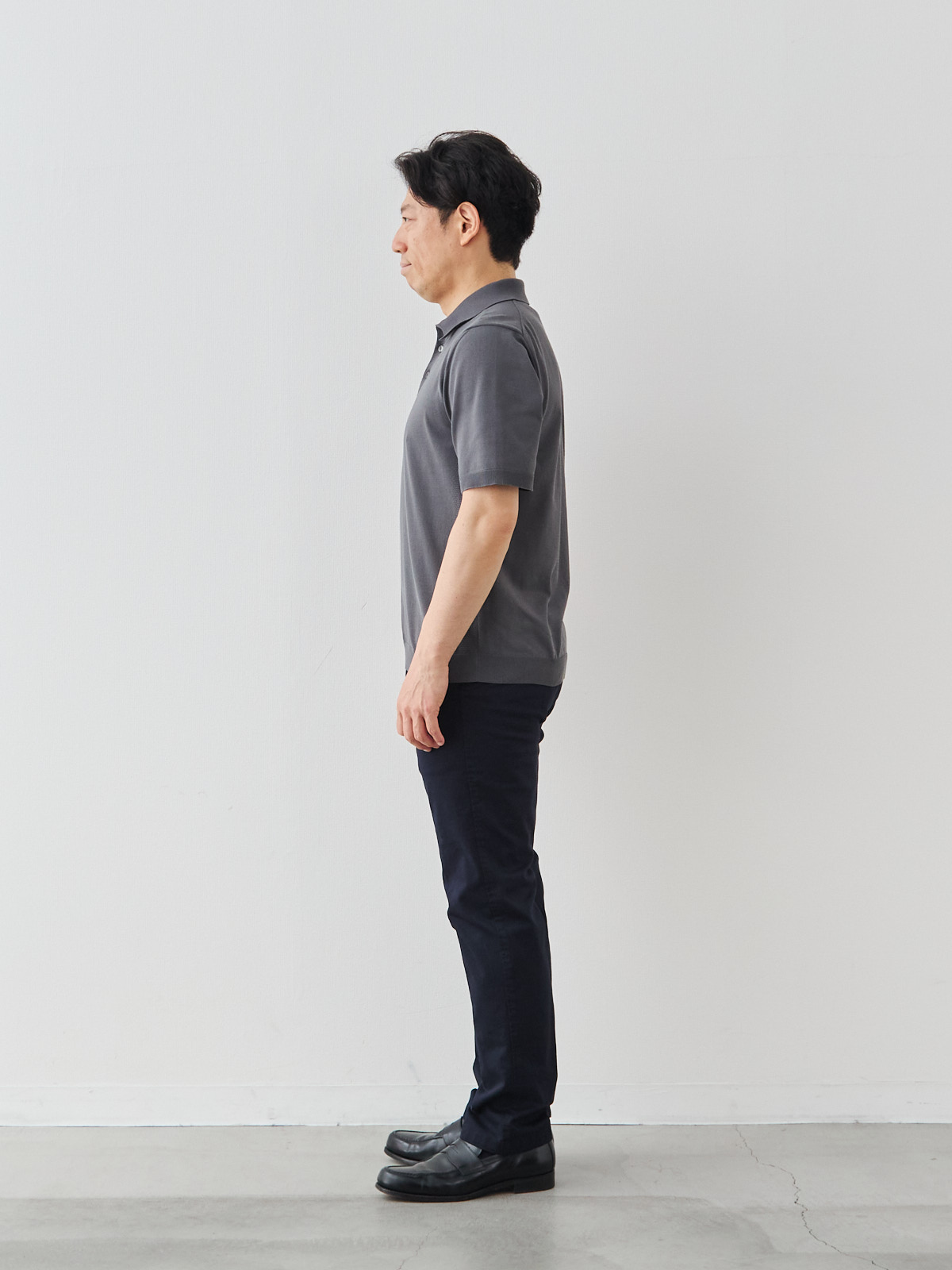 モデル 171cm 70kg ウエスト85cm サイズ L