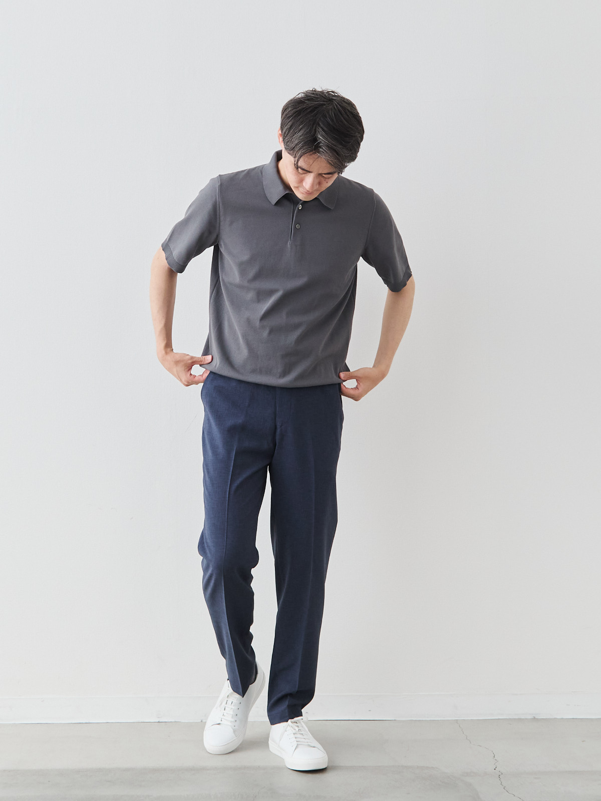 モデル 181cm 71kg ウエスト82cm サイズ L