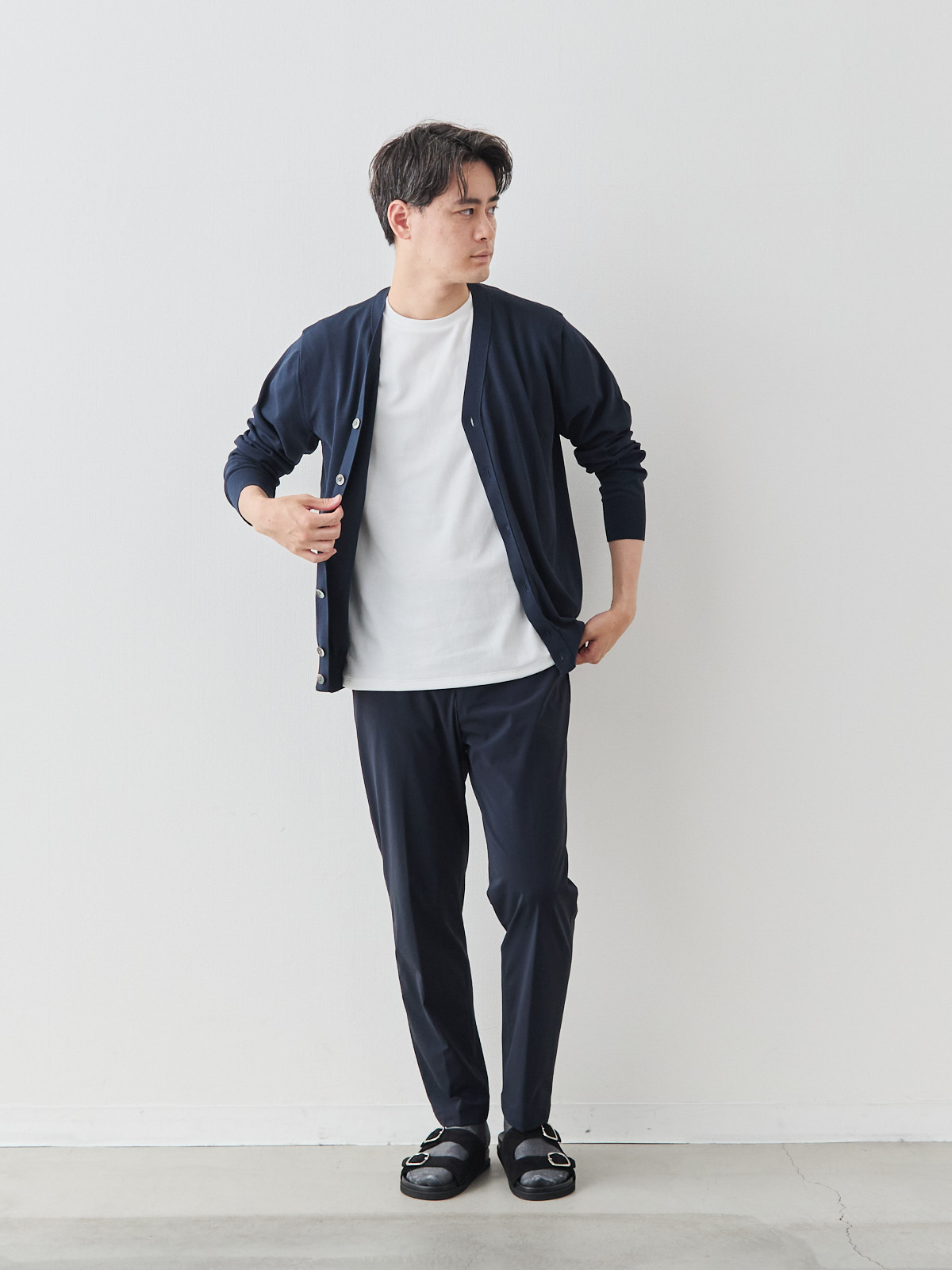 モデル 181cm 71kg ウエスト82cm サイズ L