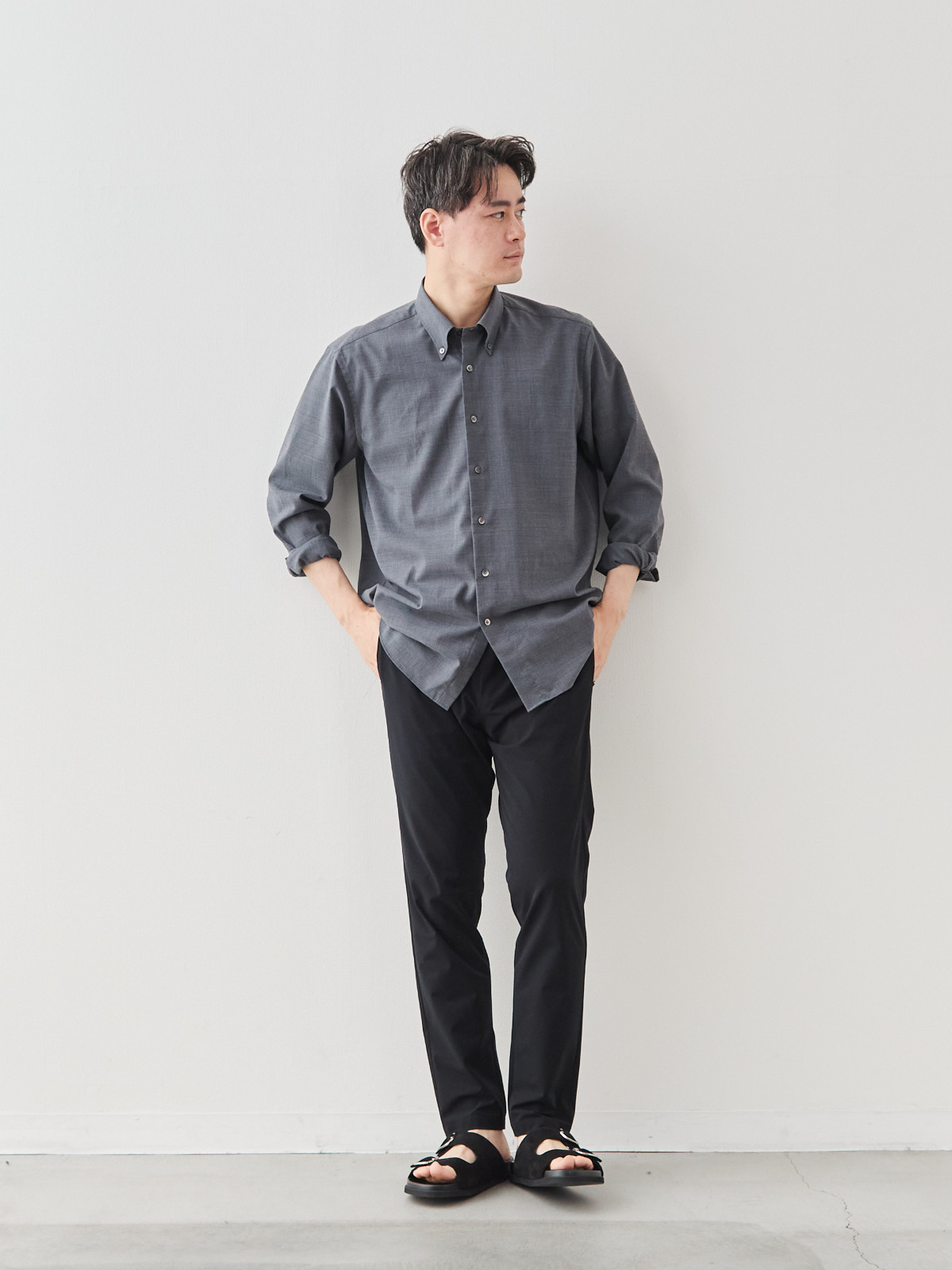モデル 181cm 71kg ウエスト82cm サイズ L