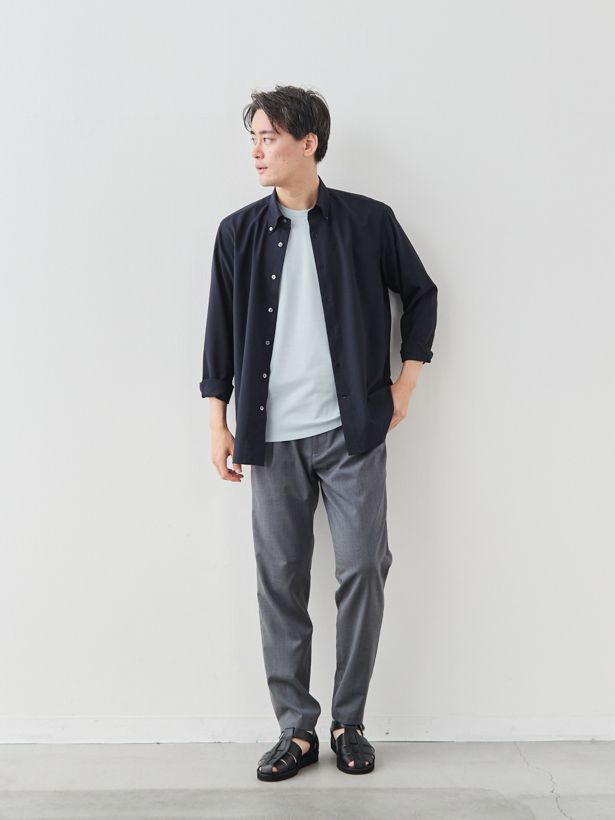 モデル 181cm 71kg ウエスト82cm サイズ L