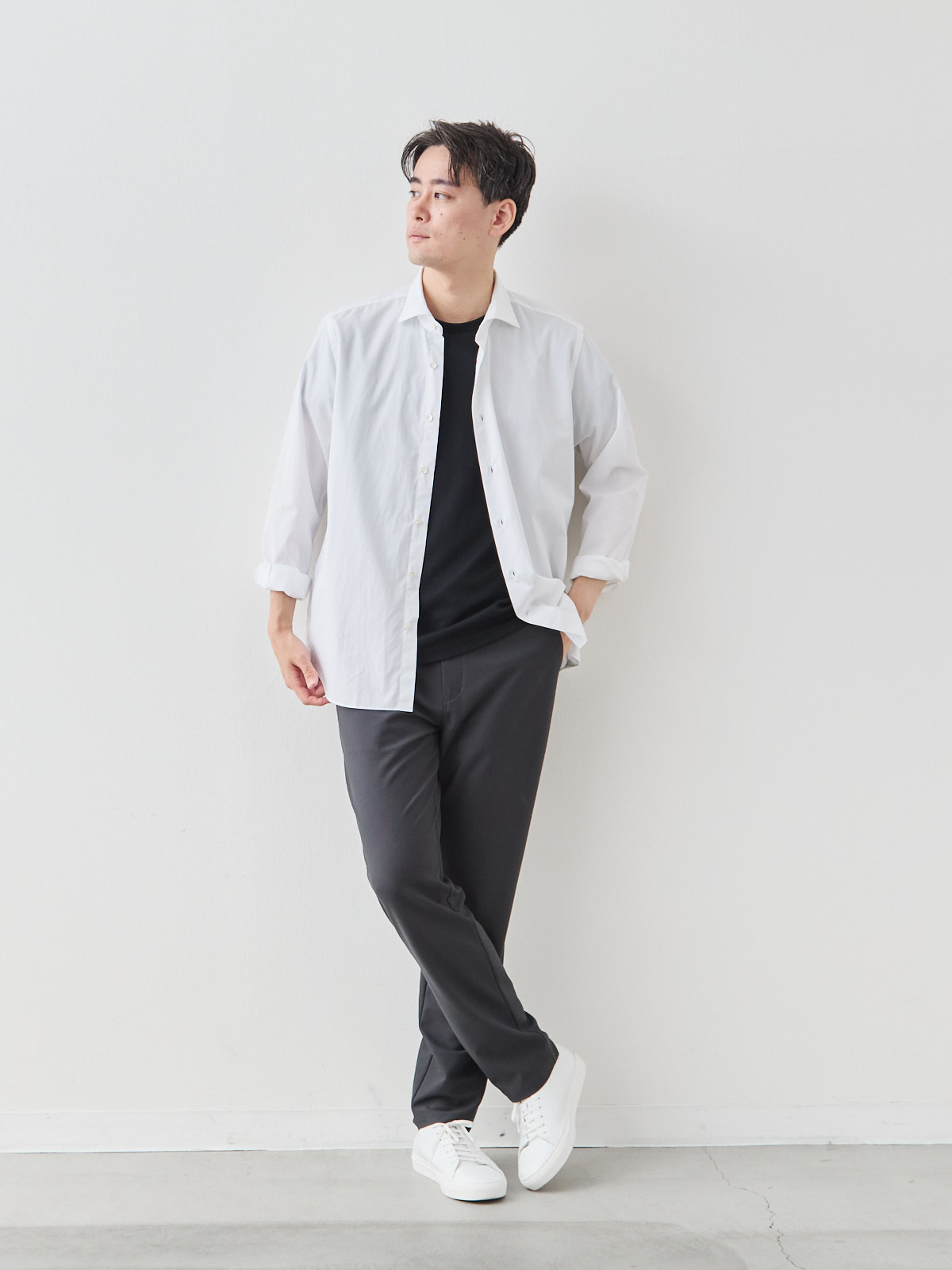 モデル 181cm 71kg ウエスト82cm サイズ L