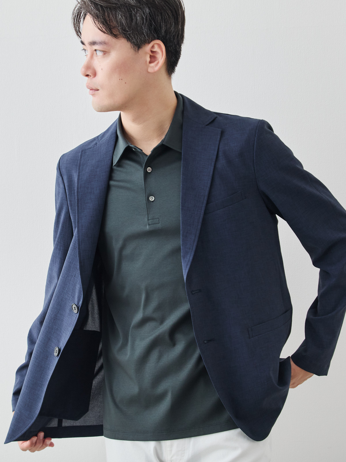 モデル 181cm 71kg ウエスト82cm サイズ L