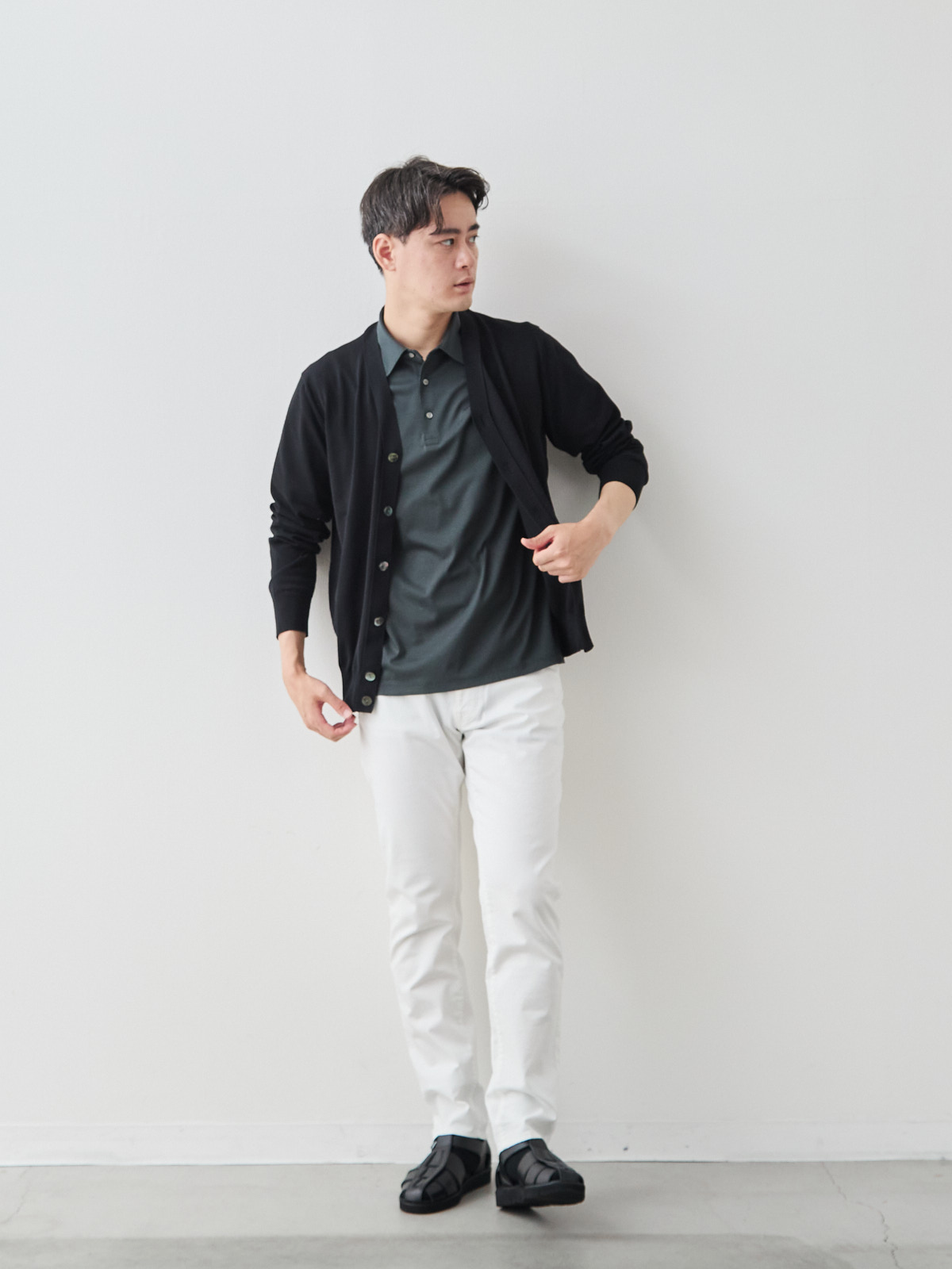モデル 181cm 71kg ウエスト82cm サイズ L