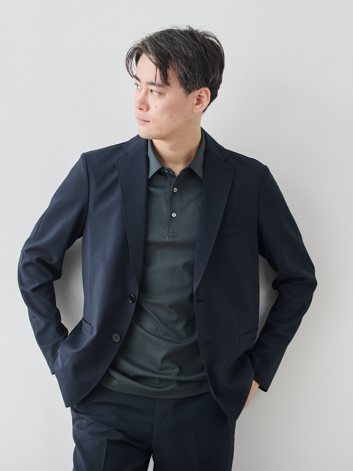 モデル 181cm 71kg ウエスト82cm サイズ L