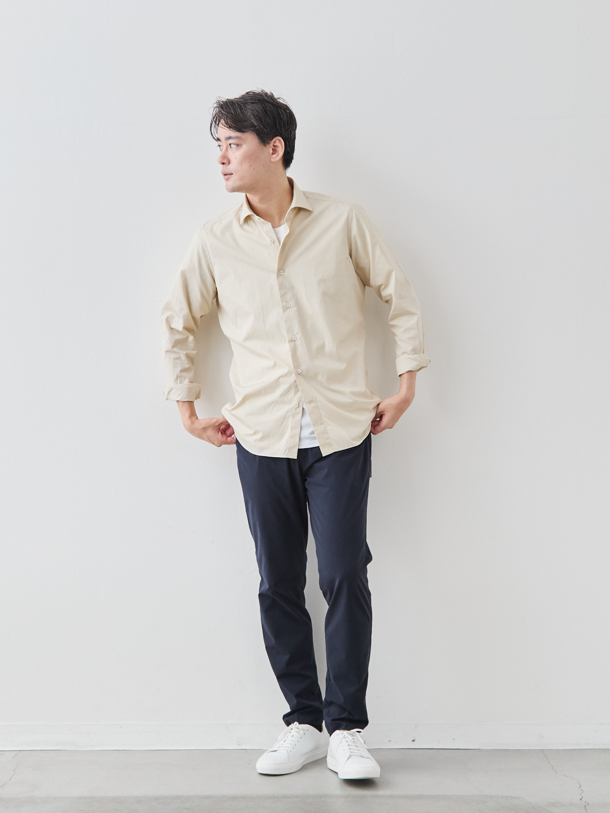 モデル 181cm 71kg ウエスト82cm サイズ L