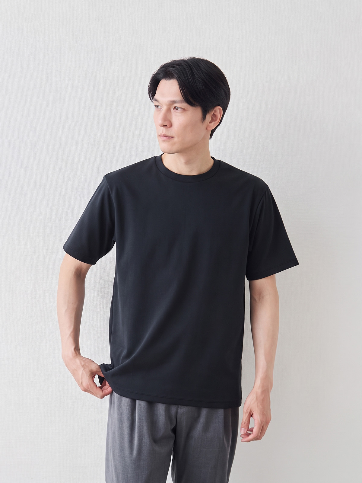 さらさらコットン・ノンアイロンTシャツ/UVカット