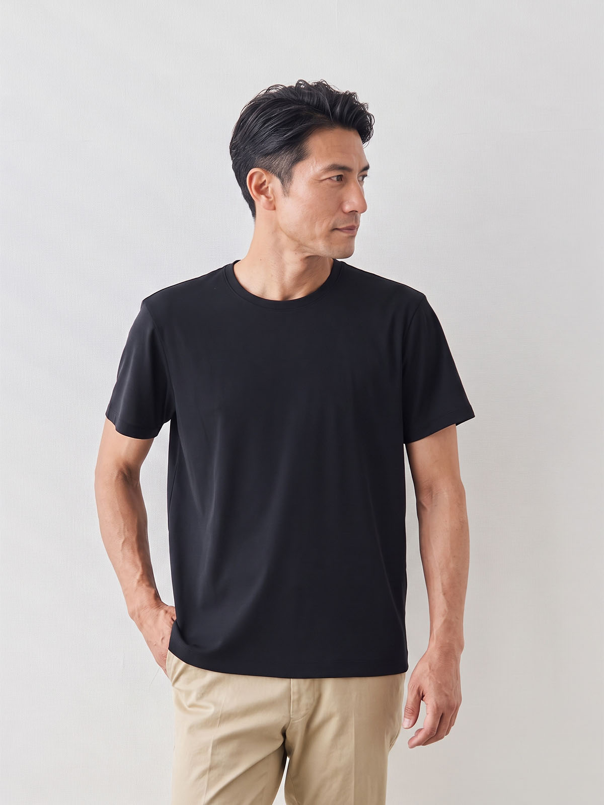 “風、抜ける” 冷ヤシャリ コットンTシャツ/超冷感