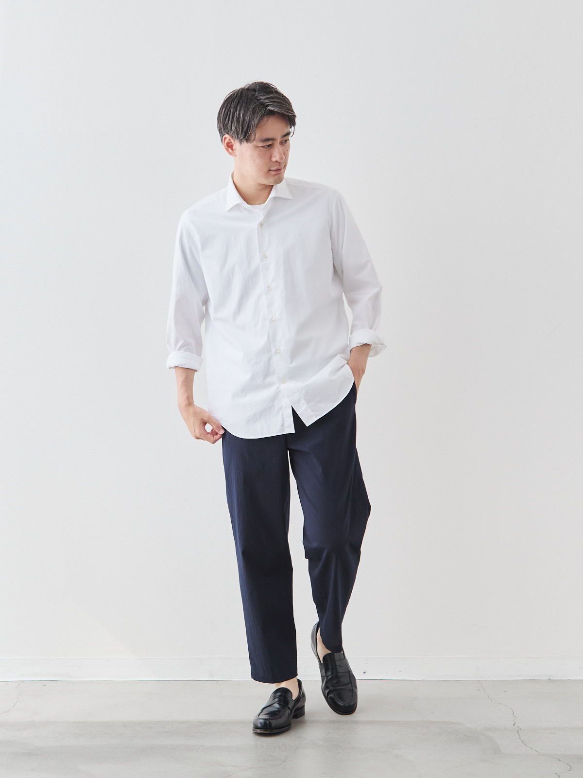 モデル 181cm 71kg ウエスト82cm サイズ L