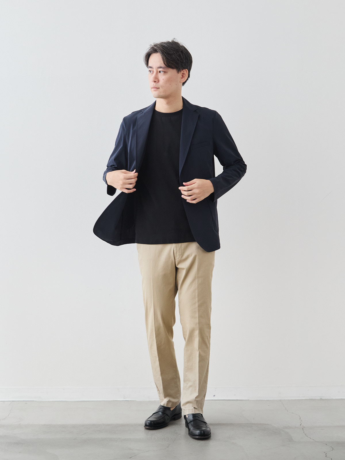 モデル 181cm 71kg ウエスト82cm サイズ L
