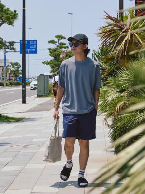 モデル 173cm 64kg サイズ M ※別カラー(ミッドナイトブルー)着用