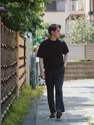 モデル 181cm 71kg サイズ L ※別カラー(ブラック)着用