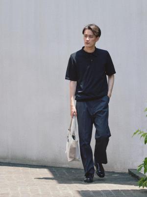 モデル 181cm 71kg サイズ L ※別カラー(ブラック)着用