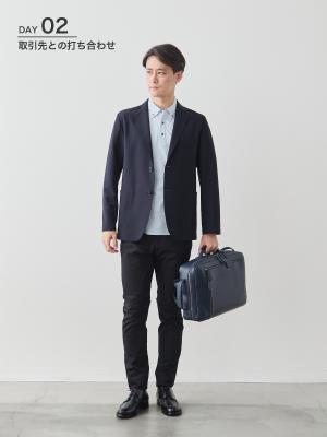 UNIFILO☆XL 未使用今季新作ネイビー ダブルフェイス ジャケット Summer Lover ウォッシャブルジャケット/ネイビー | Factelier