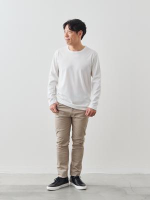 Dress Tシャツ” スペシャリティコットン シルクタッチ長袖/ホワイト
