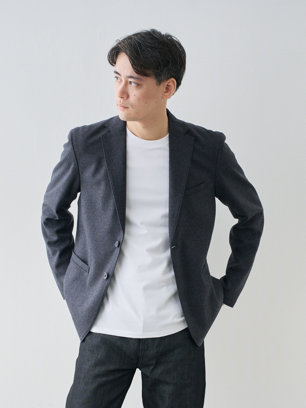 モデル 181cm 71kg ウエスト82cm サイズ L