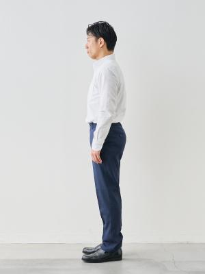 モデル 171cm 70kg ウエスト85cm サイズ M カラー:インディゴブルー