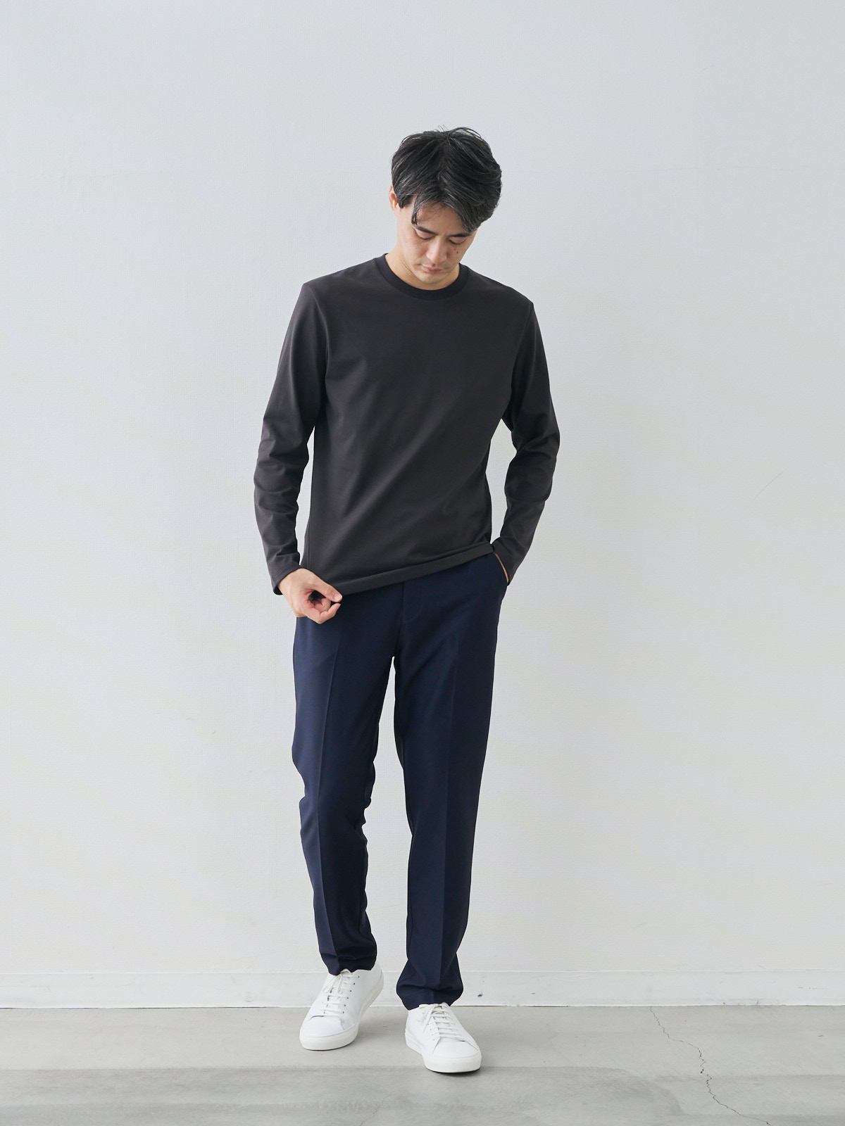 モデル 181cm 71kg ウエスト82cm サイズ L