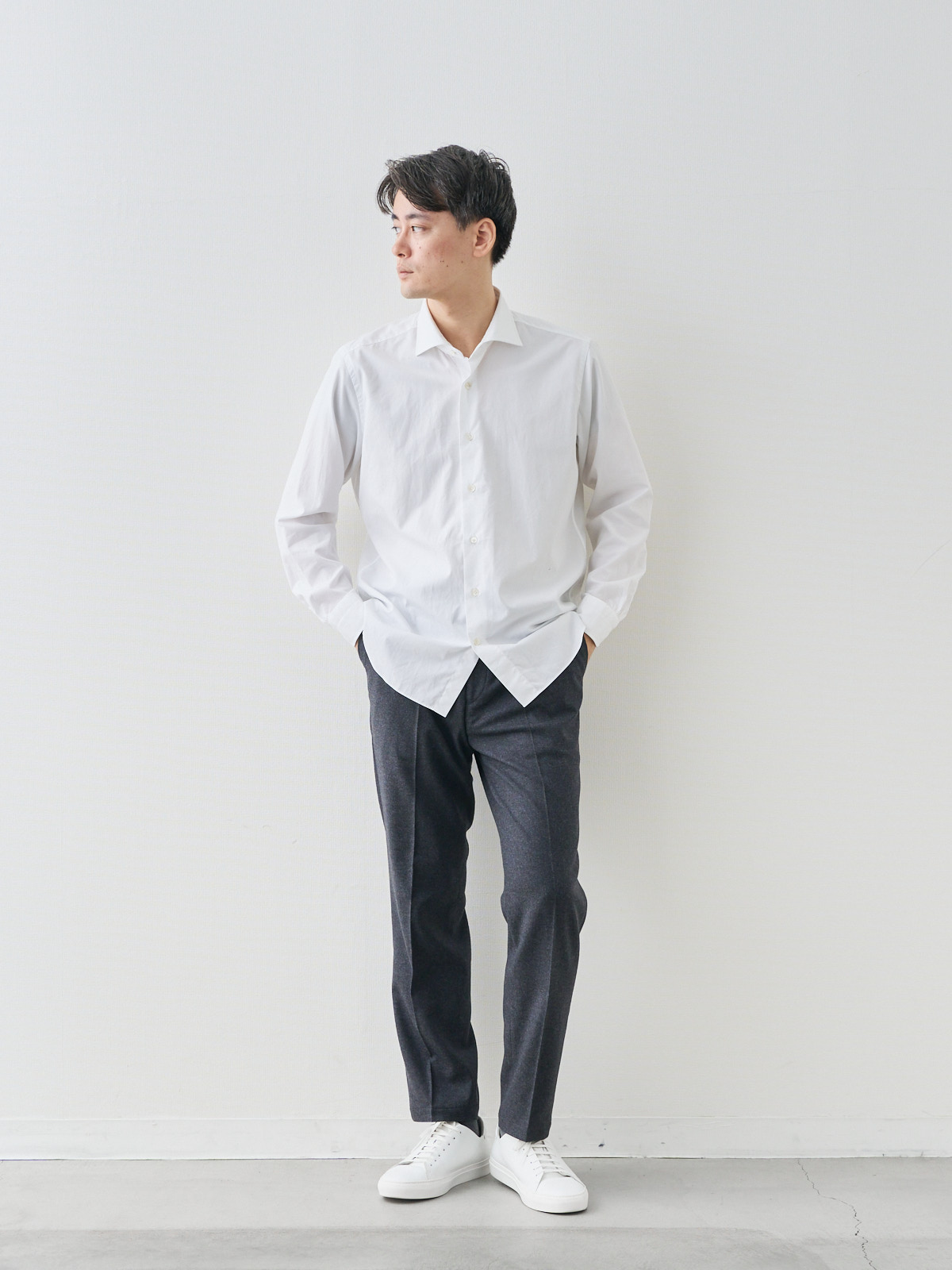 モデル 181cm 71kg ウエスト82cm サイズ L