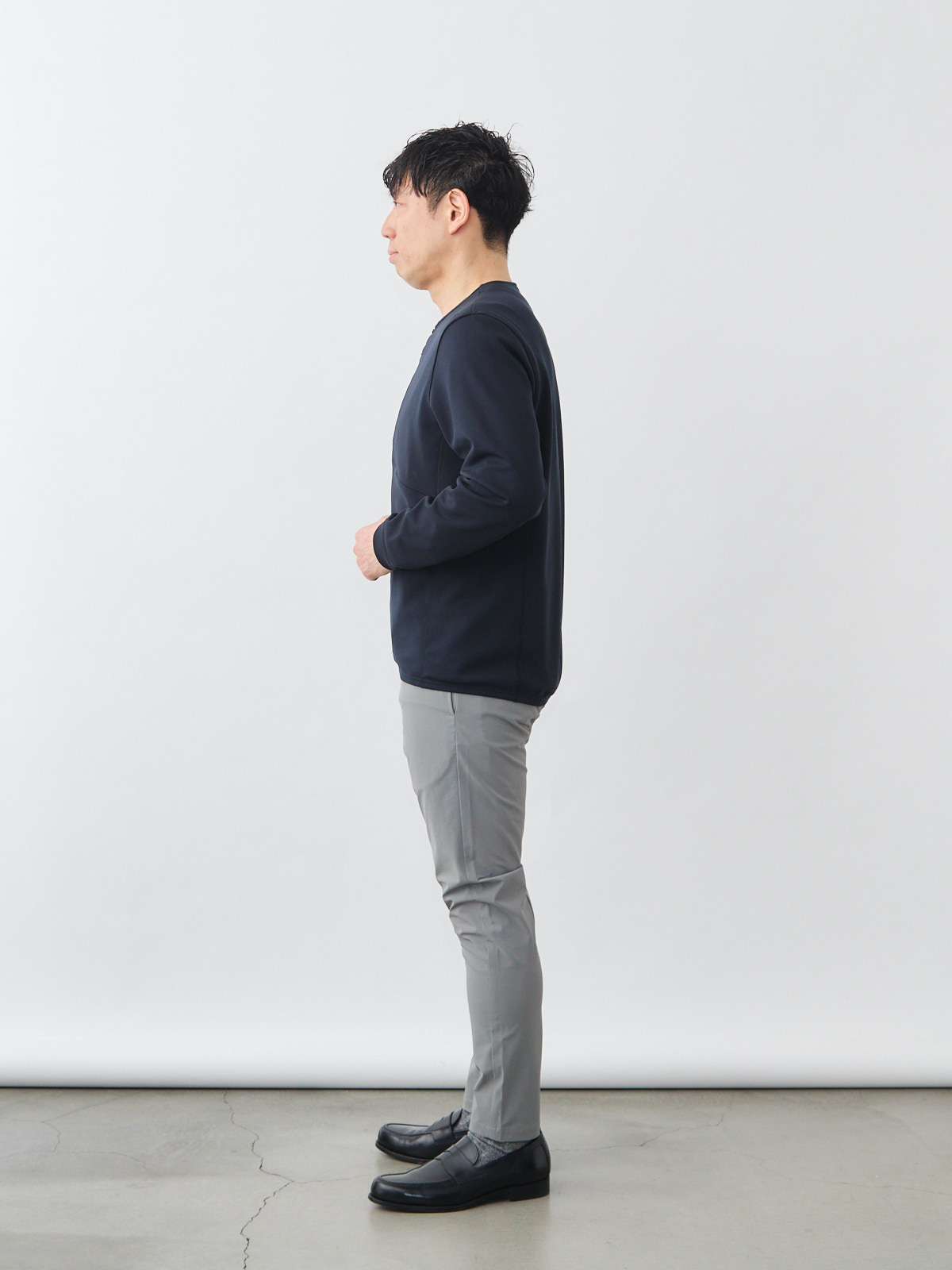 モデル 171cm 70kg ウエスト85cm サイズ L カラー:ブラック