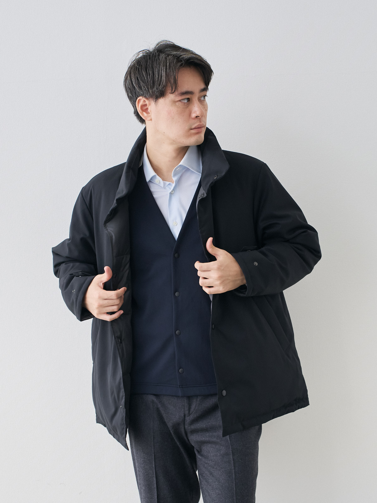 モデル 181cm 71kg ウエスト82cm サイズ L