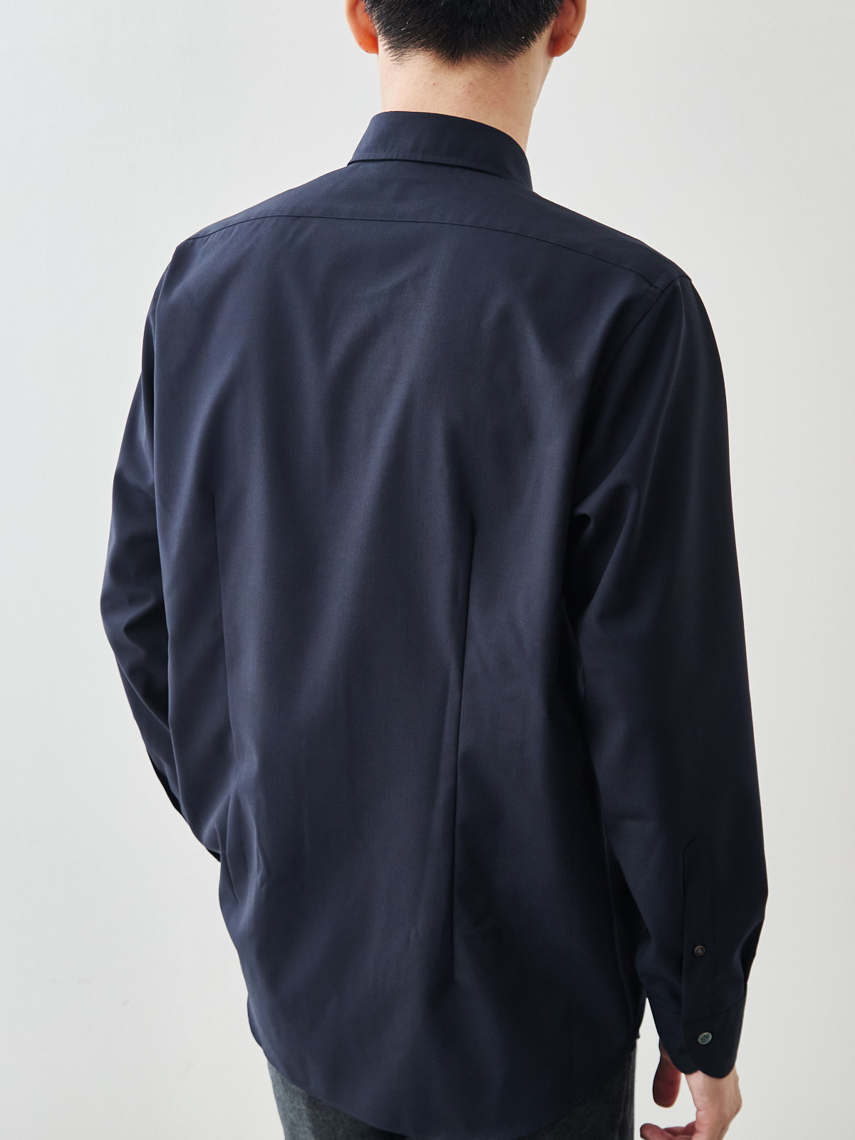 Merino Air HITOYOSHIシャツ/ウォッシャブル/ダークネイビー