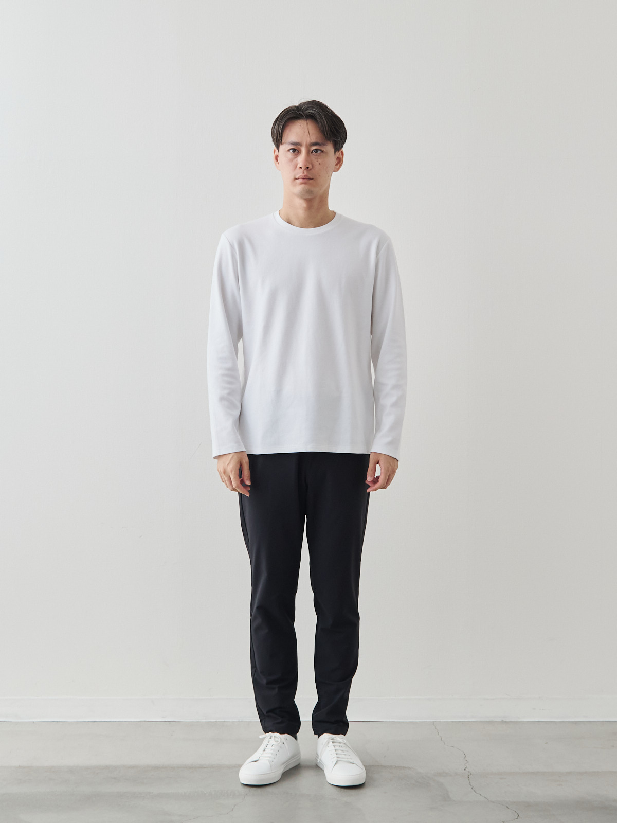 スマートシルエット マルチバランサー 超伸縮パンツ/ブラック モデル 181cm 71kg サイズ LL