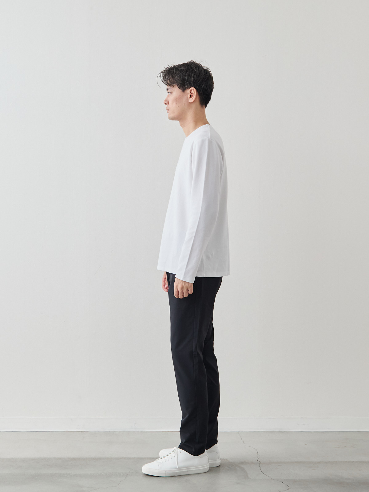 スマートシルエット マルチバランサー 超伸縮パンツ/ブラック モデル 181cm 71kg サイズ LL