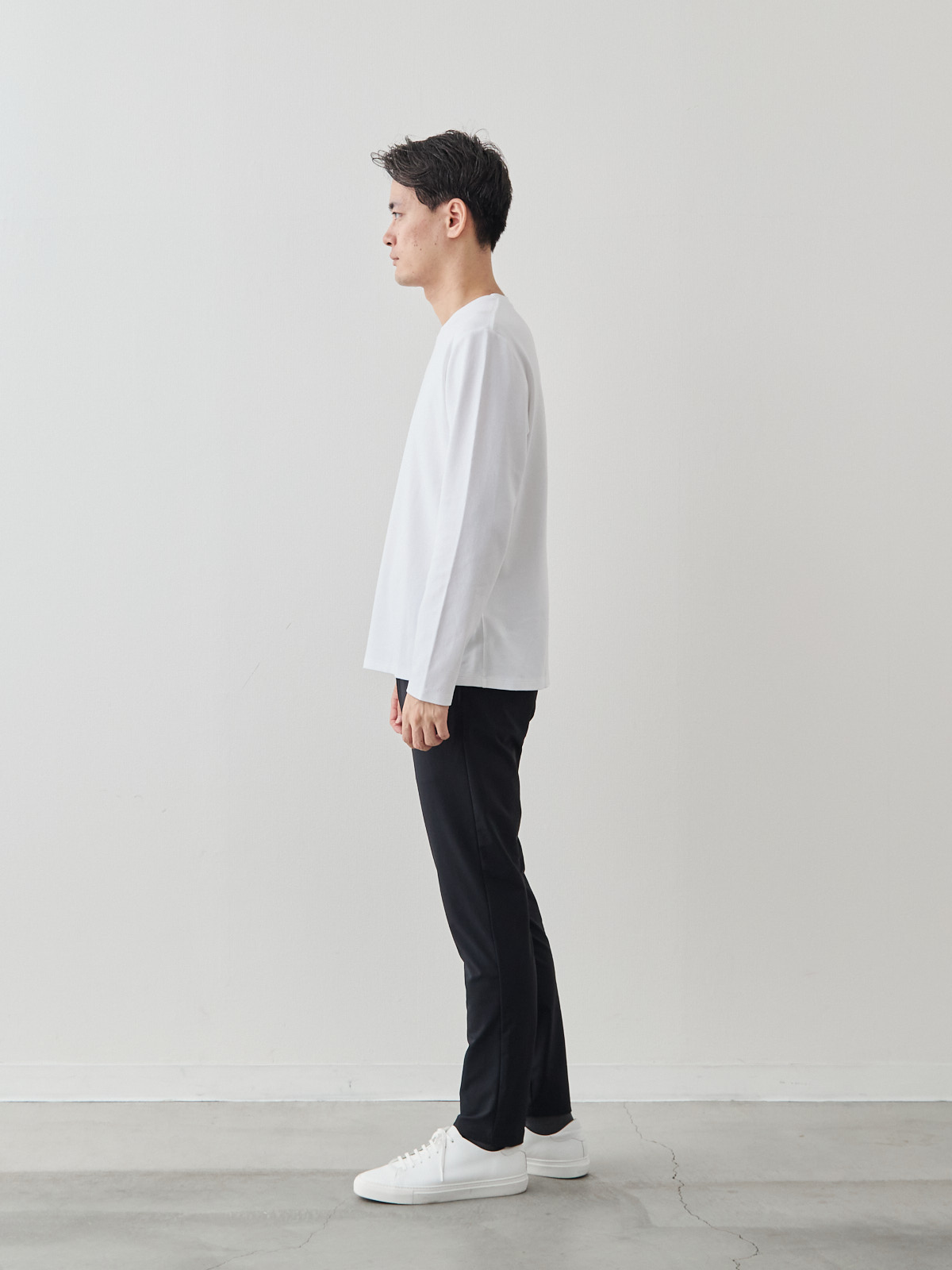 スマートシルエット マルチバランサー 超伸縮パンツ/ブラック モデル 181cm 71kg サイズ L
