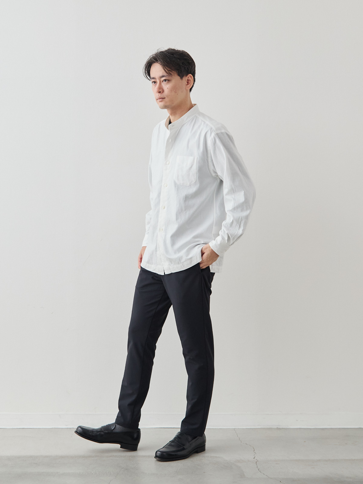 スマートシルエット マルチバランサー 超伸縮パンツ/ブラック モデル 181cm 71kg サイズ L