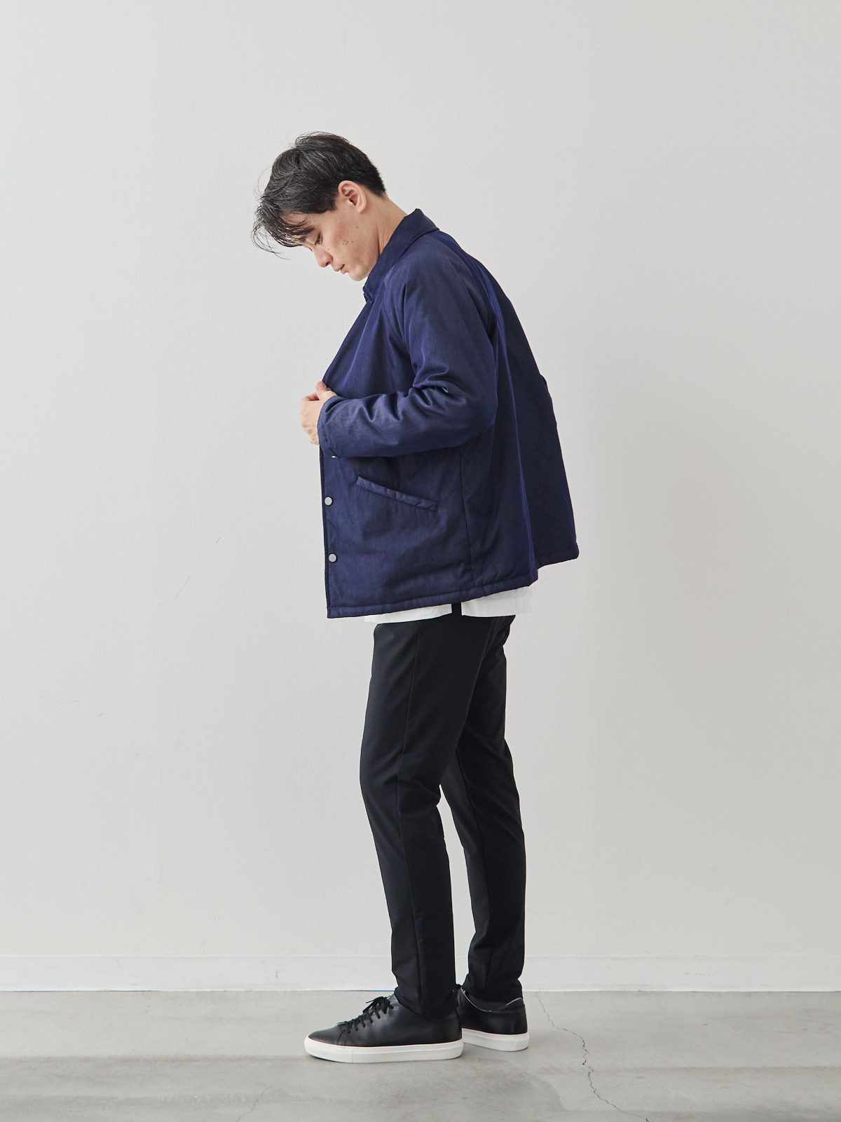 スマートシルエット マルチバランサー 超伸縮パンツ/ブラック モデル 181cm 71kg サイズ L