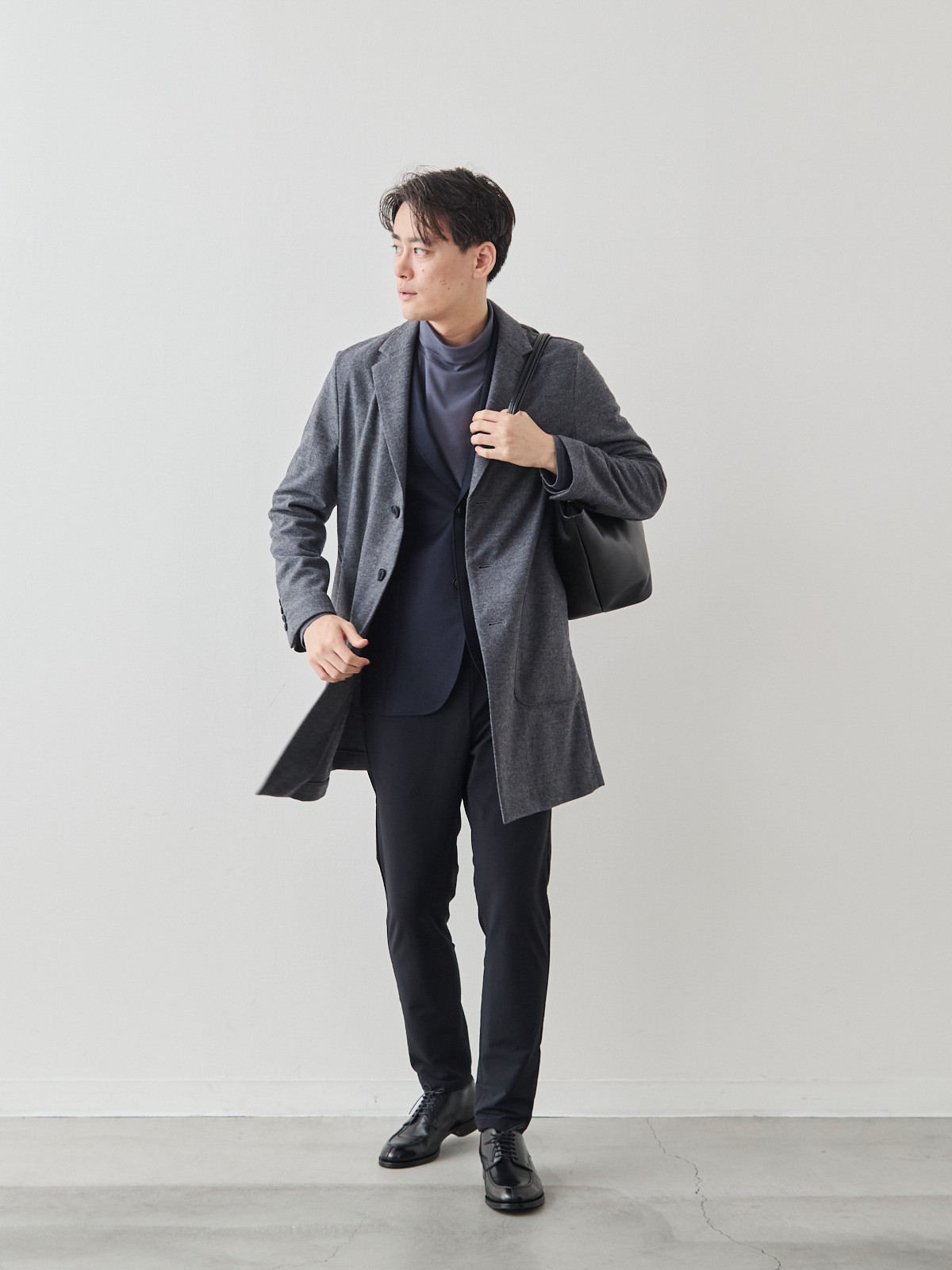 スマートシルエット マルチバランサー 超伸縮パンツ/ブラック モデル 181cm 71kg サイズ L