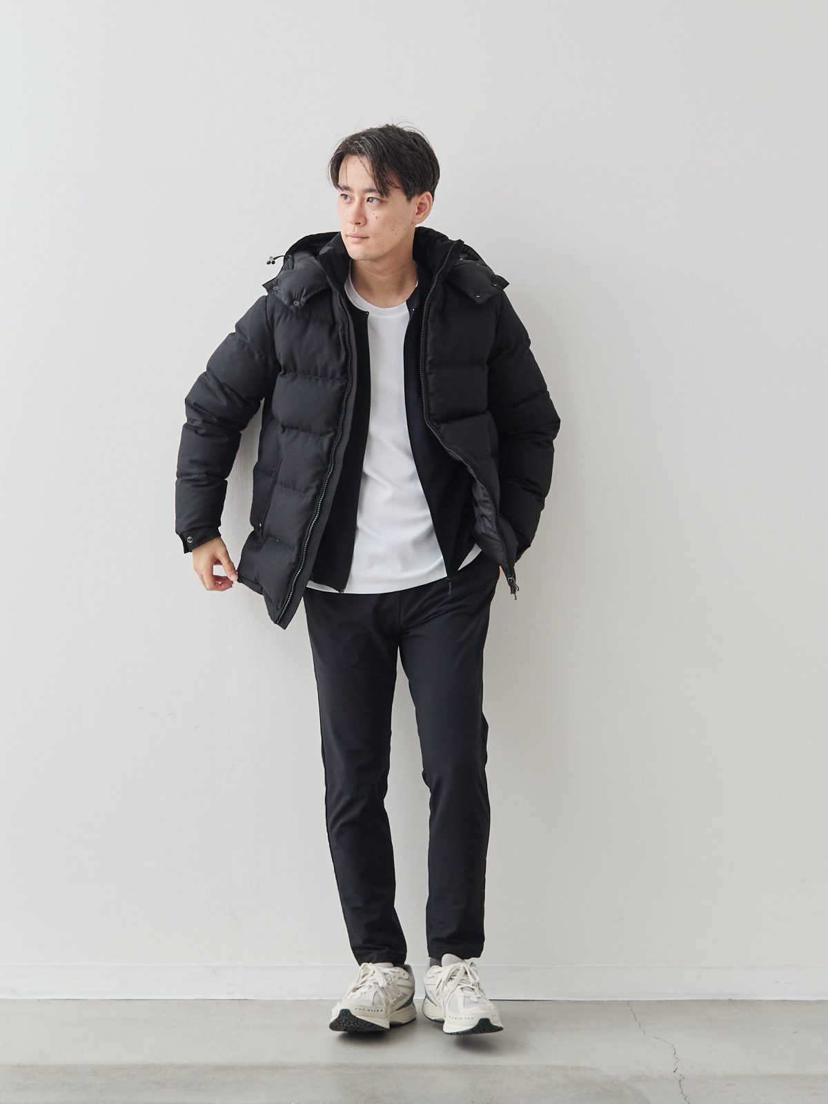 スマートシルエット マルチバランサー 超伸縮パンツ/ブラック モデル 181cm 71kg サイズ L