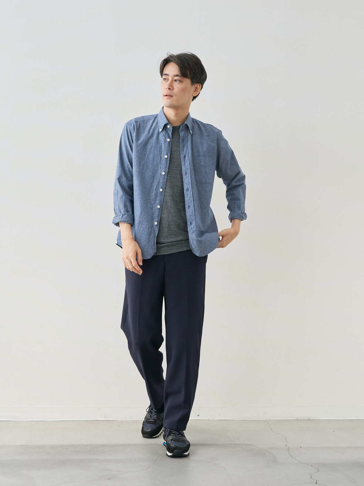 モデル 181cm 71kg ウエスト82cm サイズ L