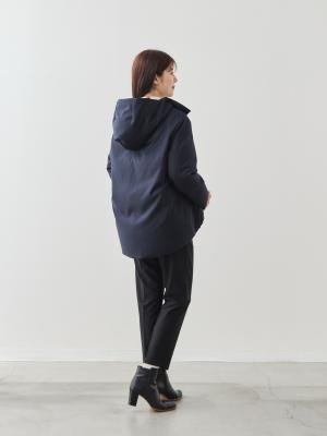 モラビトブラン　高品質ダウン入りブルゾン【新品未使用】　サイズ 38 紺色 メンズ ウェザー モッズダウン【撥水】通販 [1604-57402