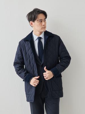 7 Days ウールライク キルティングジャケット/ウォッシャブル