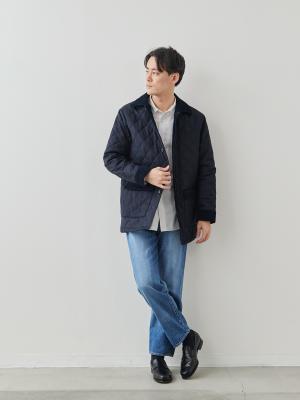 7 Days ウールライク キルティングジャケット/ウォッシャブル