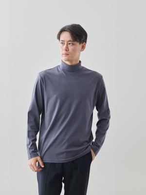 スビンプラチナムコットン 超微起毛タートルネック/ソフト仕上げ
