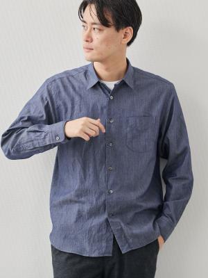 ドマンセマン メンズ フリーサイズ ZERO スマートシャツ/レギュラーカラー/ネイビー | Factelier