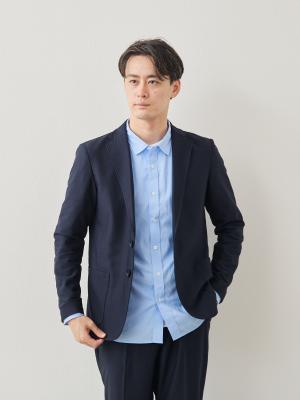 デイリーウォッシャブルジャケット/スマートモデル/ネイビー